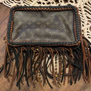 Vintage Louis Vuitton Trousse 28 Fringe Boho Bag